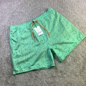 Robert Graham Mens Golf Clubs Swim Trunks Mint Green XL NWT